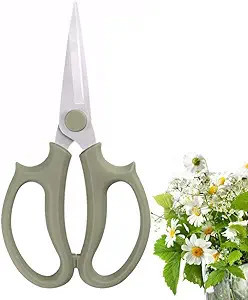 Leize Garden Flower Scissors, Premium Thickened Stainless Steel Floral Shears, Strong Pruner for ... | Amazon (US)
