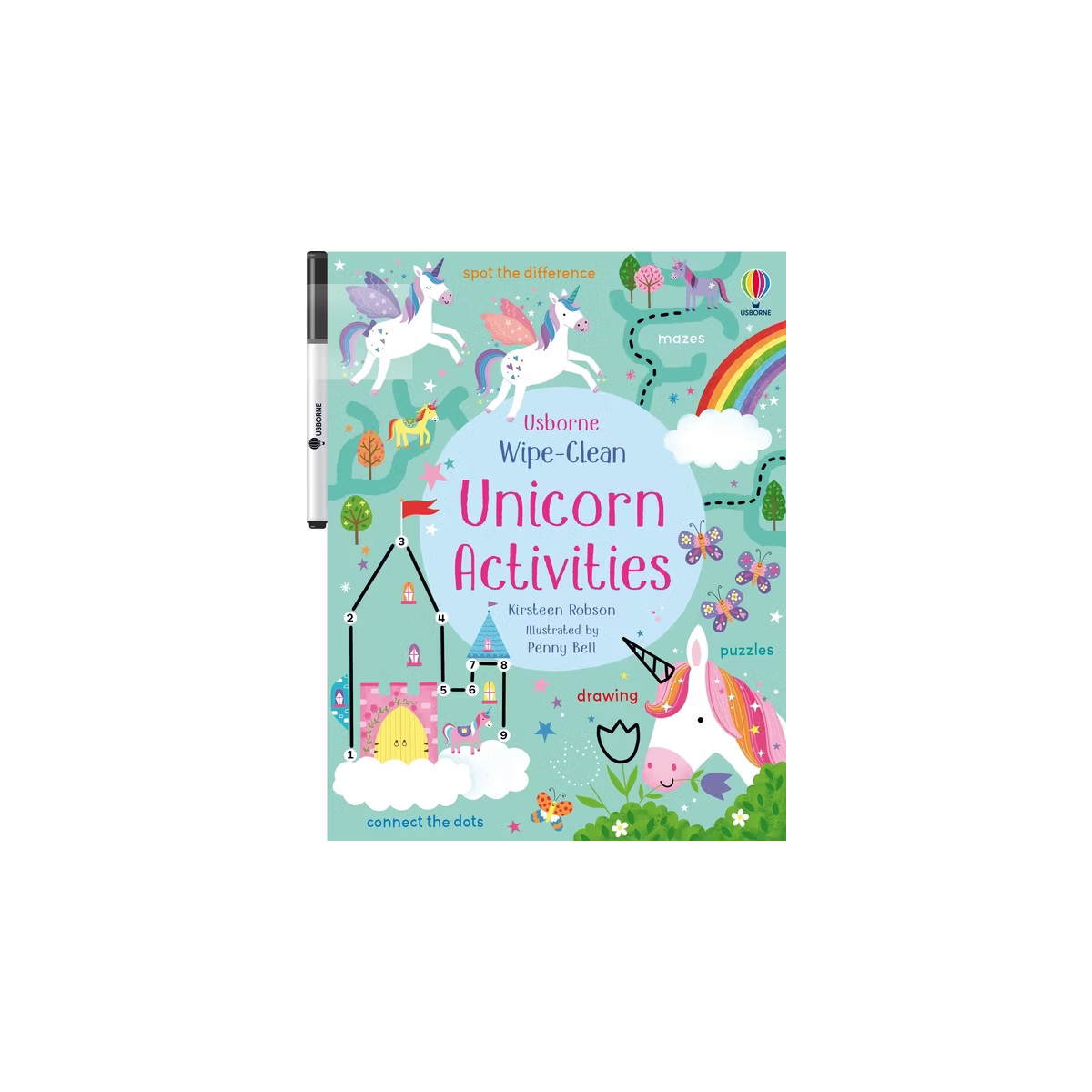 Wipe-Clean Unicorn Activities - (Wipe-Clean Activities) by  Kirsteen Robson (Paperback) | Target