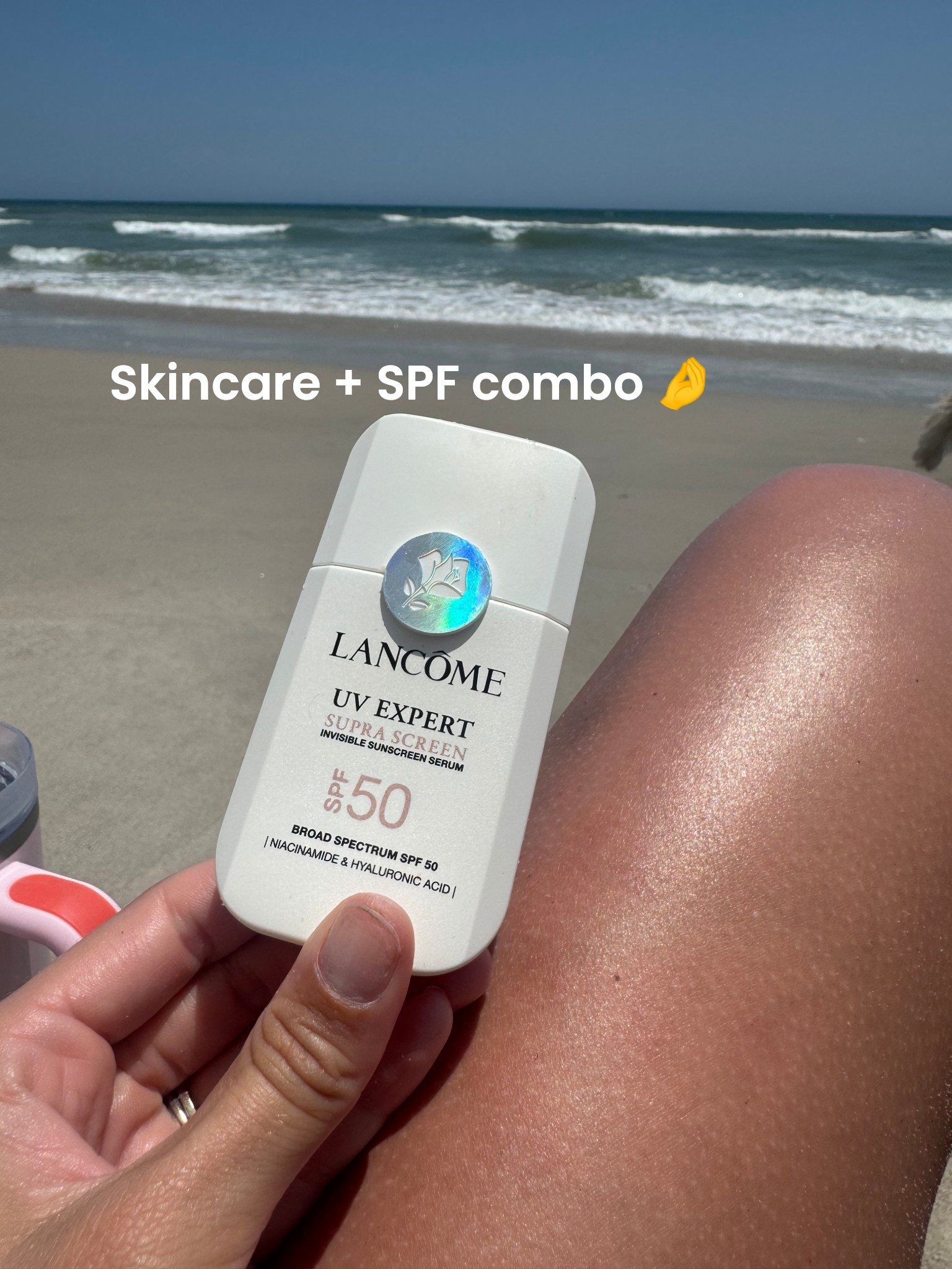 This SPF literally heals and hydrates your skin while you wear it. It has hyaluronic acid and niacinamide 
 😍 #skincare #beachessentials #travelessentials

#LTKBeauty #LTKStyleTip #LTKTravel