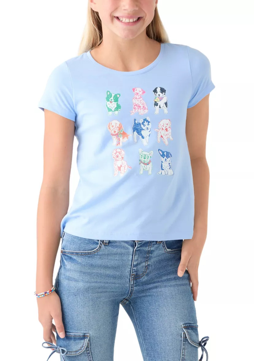 Girls 7-16 Short Sleeve Graphic Essential T-Shirt | Belk