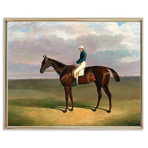 Equestrian Wall Decor - Horse Art Print for Home Decor - Antique Horse Riding Wall Artwork Decoration Farmhouse Country Wall Art for Home Decor - 11x14 inches, Ready to Frame | Amazon (US)