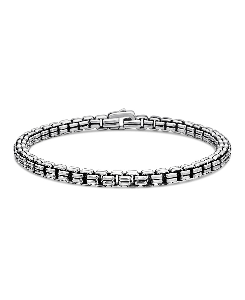 David Yurman Men's Double Box Chain Bracelet in Sterling Silver, 4mm | Bloomingdale's (US)