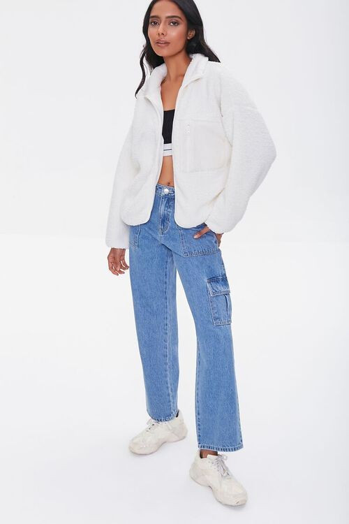 Faux Shearling Zip-Up Jacket | Forever 21 (US)