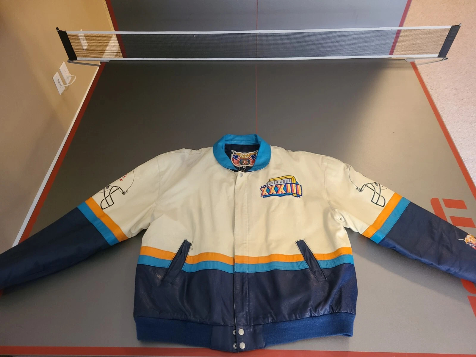 Vintage NFL 1999 Miami Super Bowl XXXIII  Leather Jacket  Men’s 2XL | eBay US