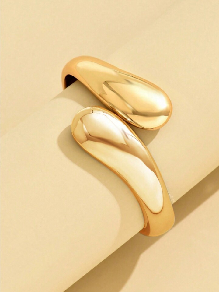 1pc European & American Style Teardrop Chunky Bangle Bracelet For Women, Suitable For Party, Gath... | SHEIN