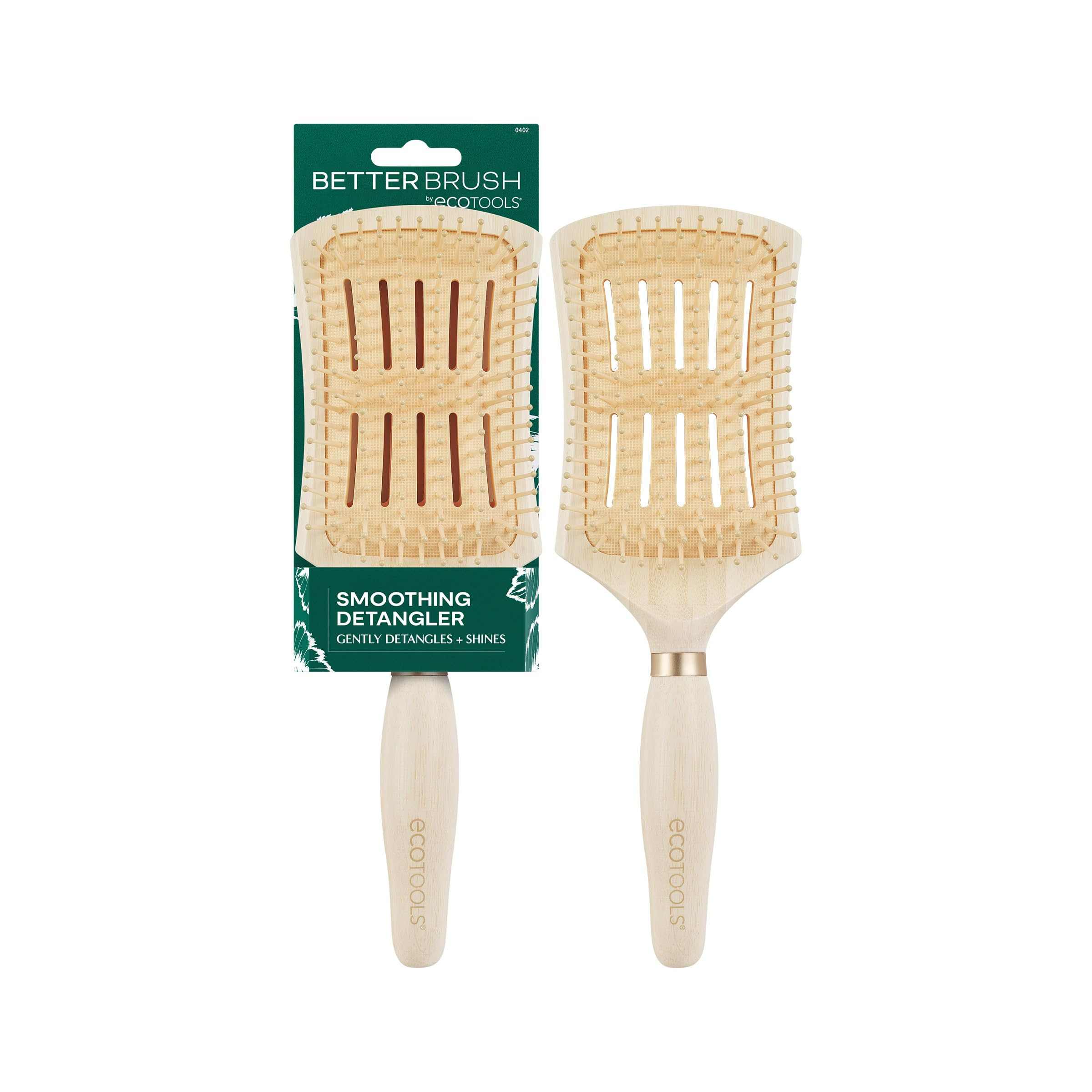 EcoTools Smoothing Detangler Hairbrush, Brush For Wet Or Dry Hair, Pain-Free Detangling, Style & ... | Amazon (US)