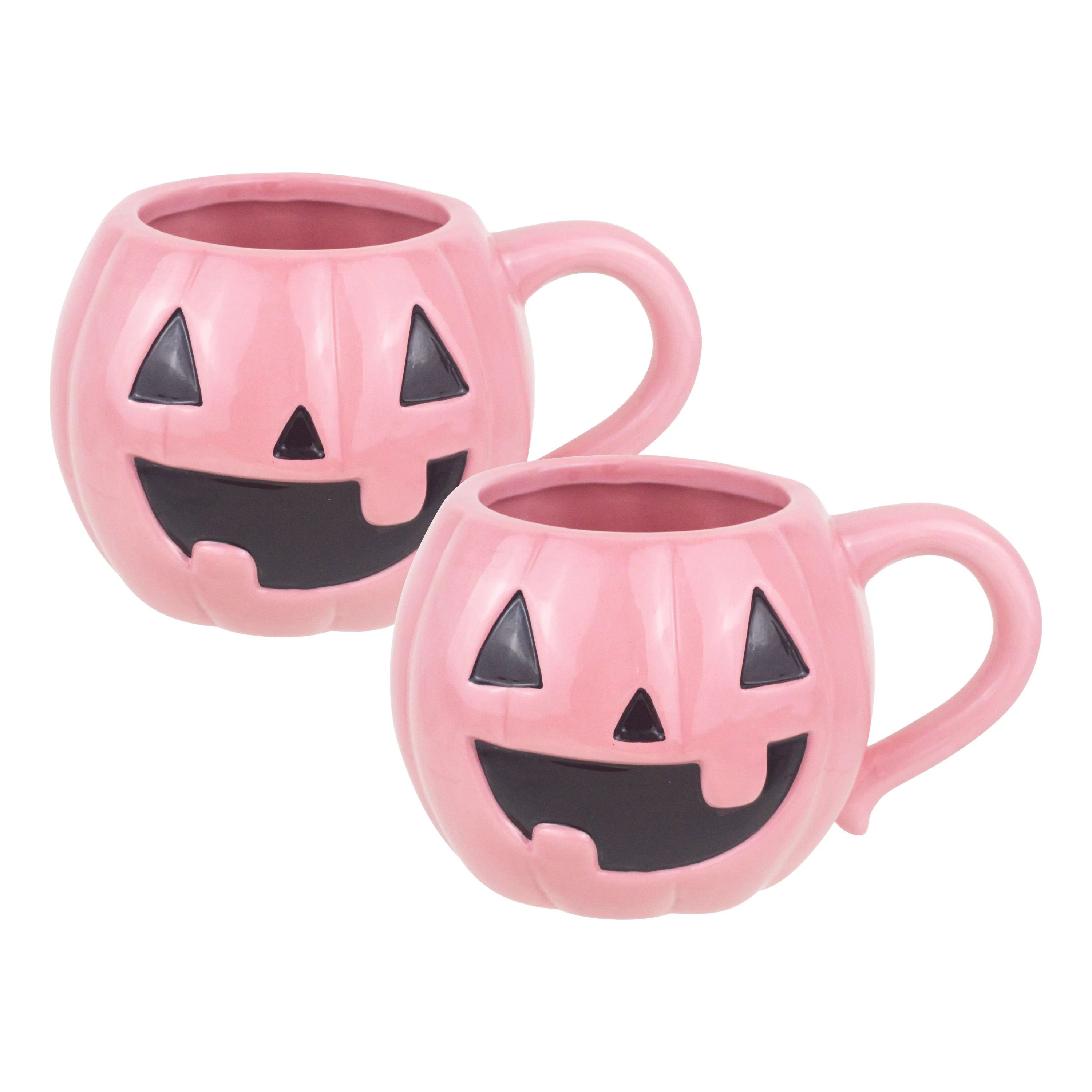 Way To Celebrate Halloween 2pk Pumpkin Mug, 15oz - Walmart.com | Walmart (US)