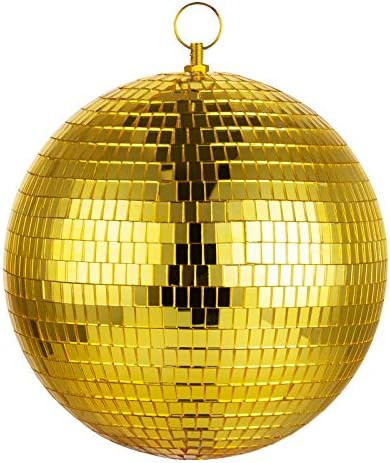 Disco Ball, LEEUEE Gold Mirror Ball Large Ceiling Hanging Disco Ball Lighting Party Decoration for H | Amazon (US)