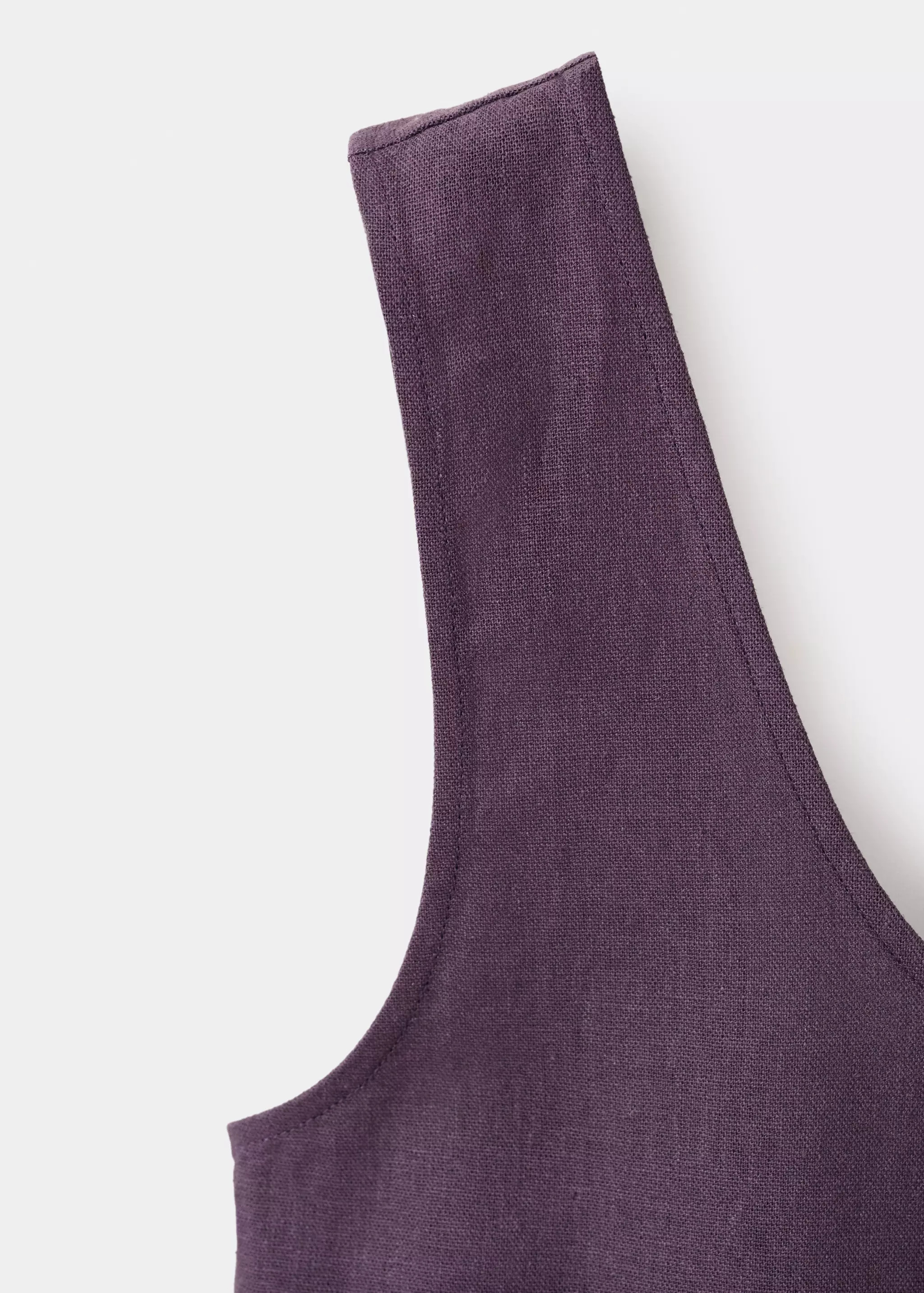 Open-back linen romper | Mango (US/MX/AU)