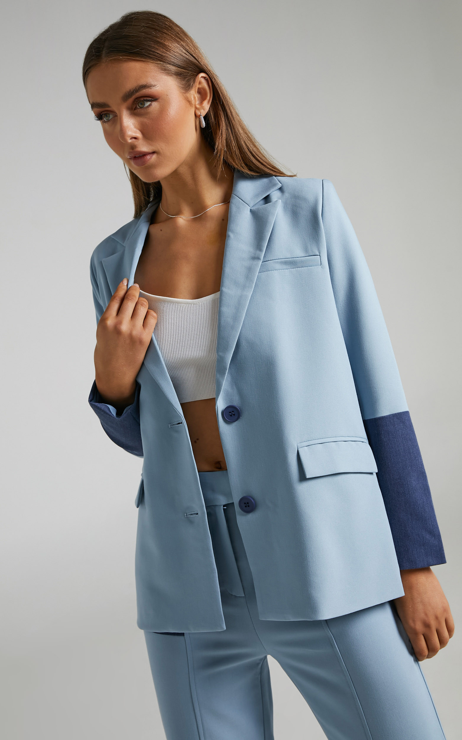 4th & Reckless - Violet Blazer in Blue | Showpo | Showpo - deactived