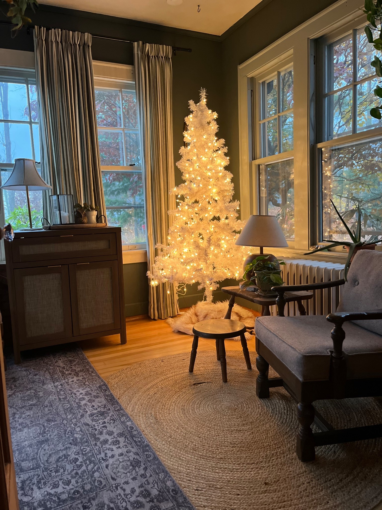 Cozy white Christmas tree 

#LTKHoliday #LTKSeasonal #LTKHome