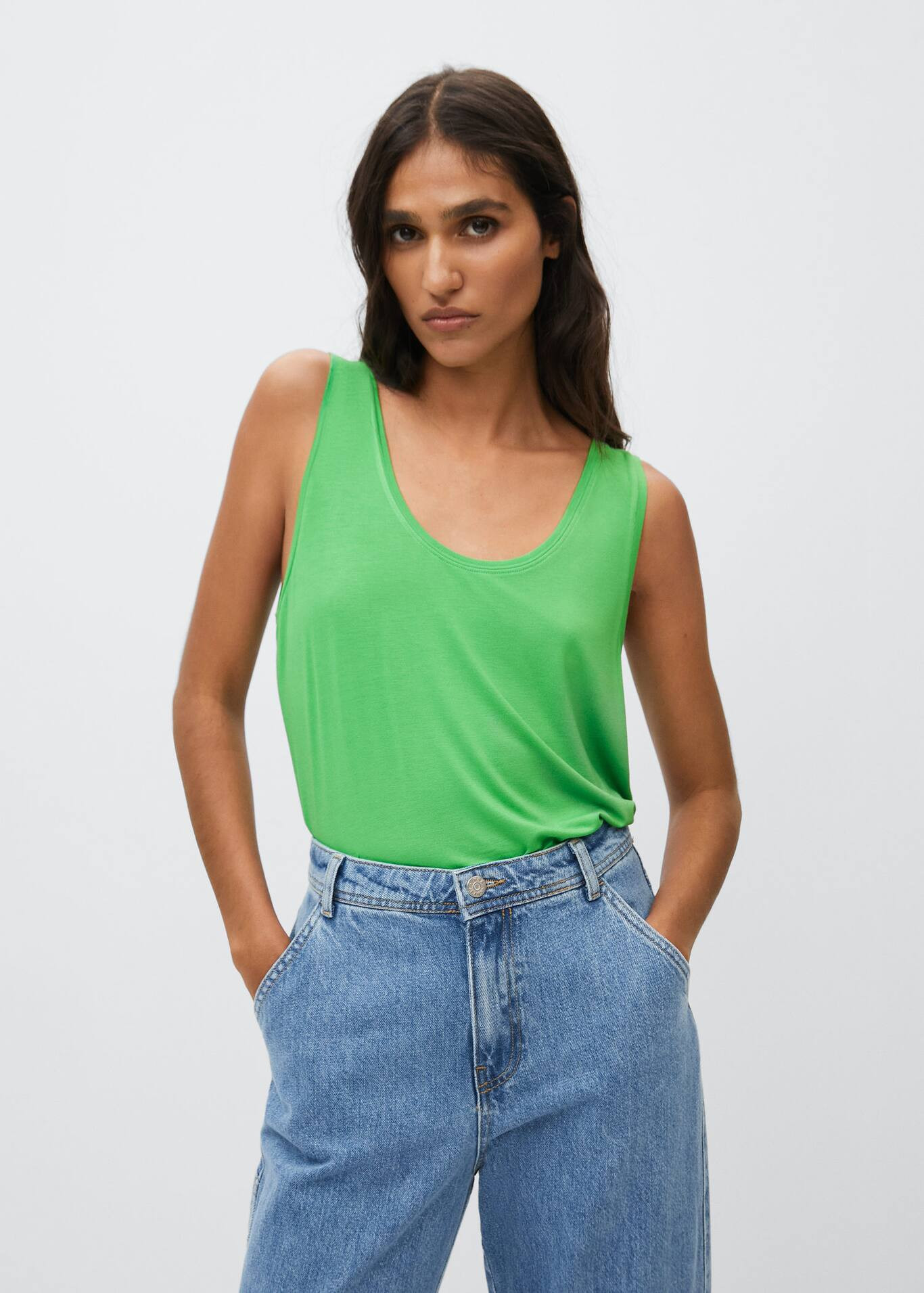 Flowy strap top | MANGO (UK)