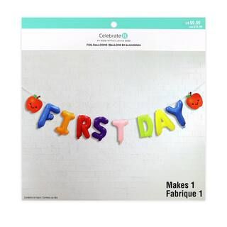 First Day Foil Balloon Garland by Celebrate It™ | Michaels Stores