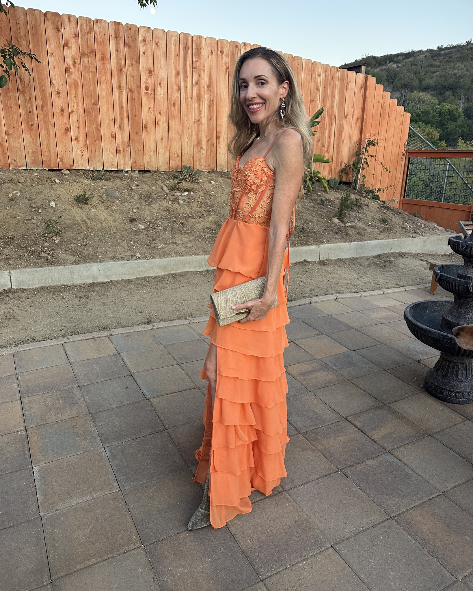 POV: you said YES to the dress! 💃 This tiered stunner is perfect for weddings, galas, parties, or even a fancy date night. Bright, bold, and made for twirling. Grab the dress the purse and shoes to complete the look! 

#LTKParties #LTKStyleTip #LTKOver40