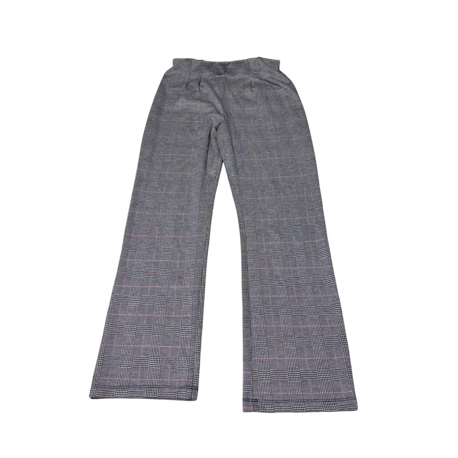 Free People Grey Plaid High Rise Knit Trousers Pants Womens 6 W25 L27 | Poshmark