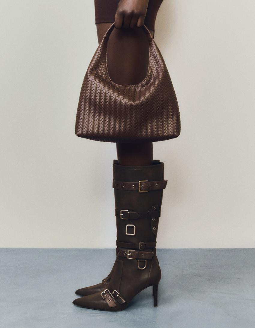 Geflochtene Beuteltasche - Accessoires - Damen | Bershka DE