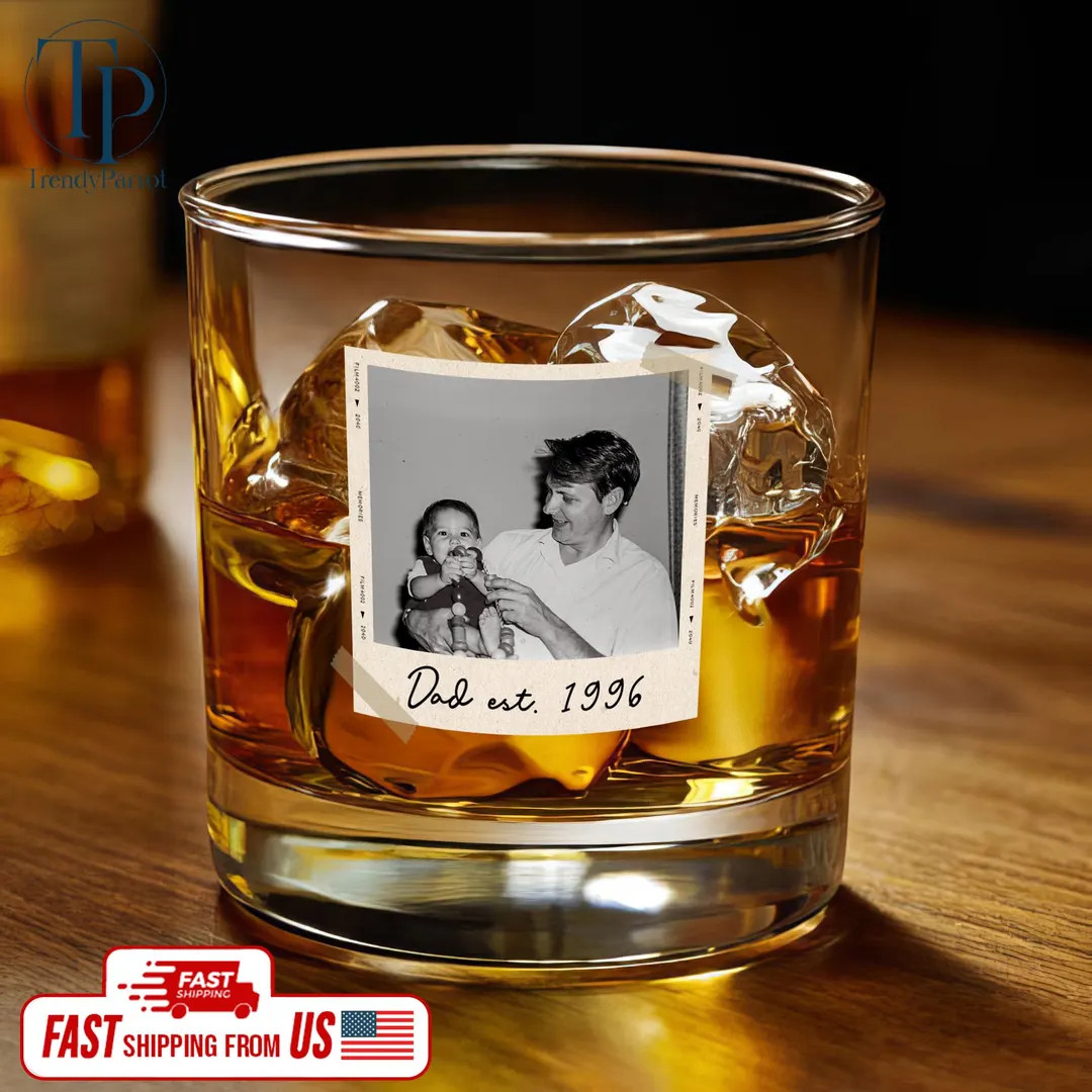 Custom Photo Dad Whiskey Glass, Custom Uncle Whiskey Glass, Portrait From Photo Whiskey Glass Gif... | Etsy (US)