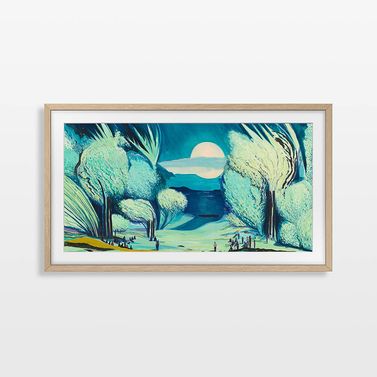 Samsung The Frame 55" Bezel in Modern Teak + Reviews | Crate & Barrel | Crate & Barrel