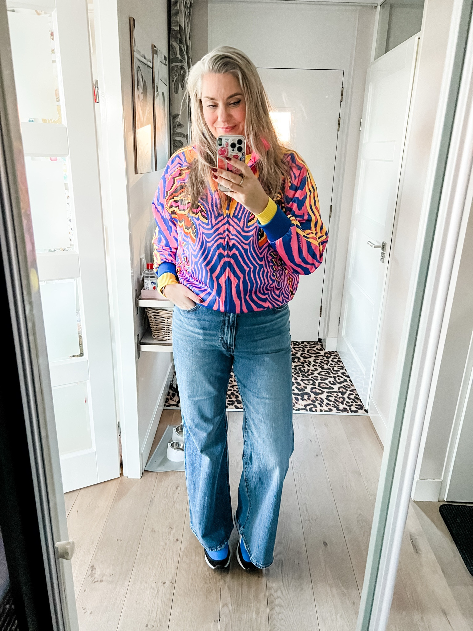 Ootd - Friday. Adidas x Farm Rio jacket over a yellow rib top paired with Levi’s flared jeans and Puma sneakers. 

#LTKwinter #LTKnederlands #LTKeurope