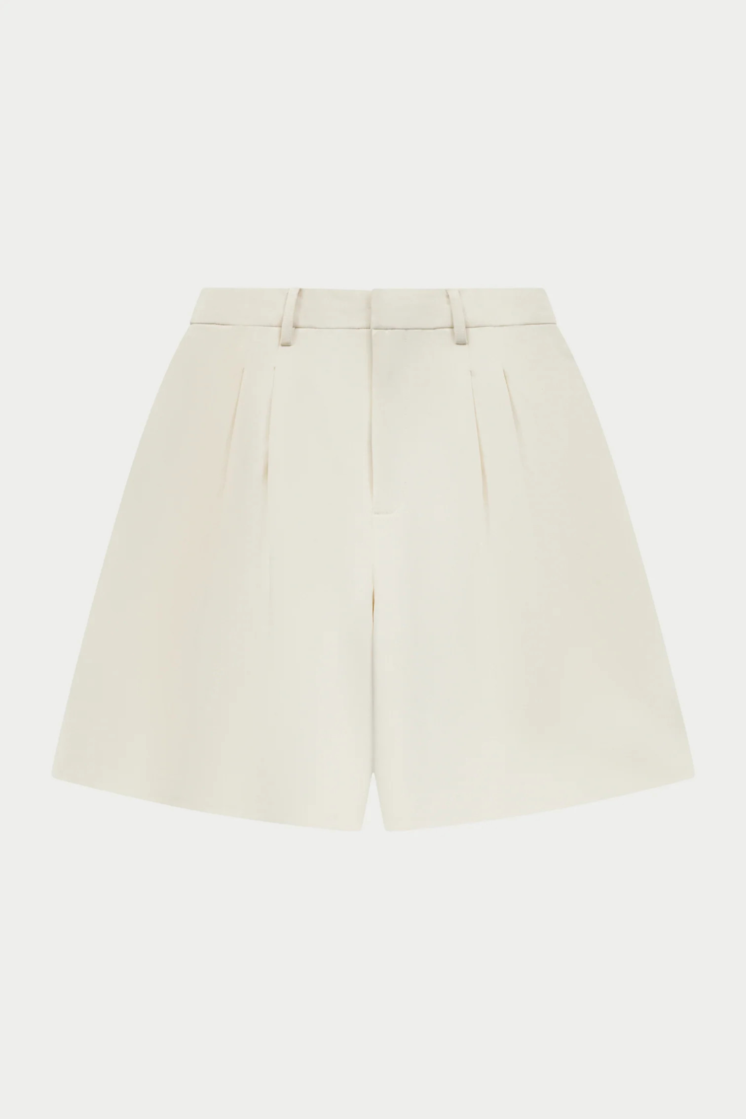 LONGLINE BERMUDA SHORTS - OFF WHITE | The Couture Club