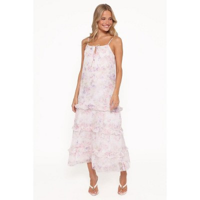 Minka Maxi Dress - White/Multi Floral L | Target