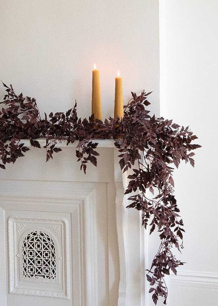 Plum Cimicifuga Seeded Garland - 6' Fall Garland Plum Fall Garland  | Amazon (US)