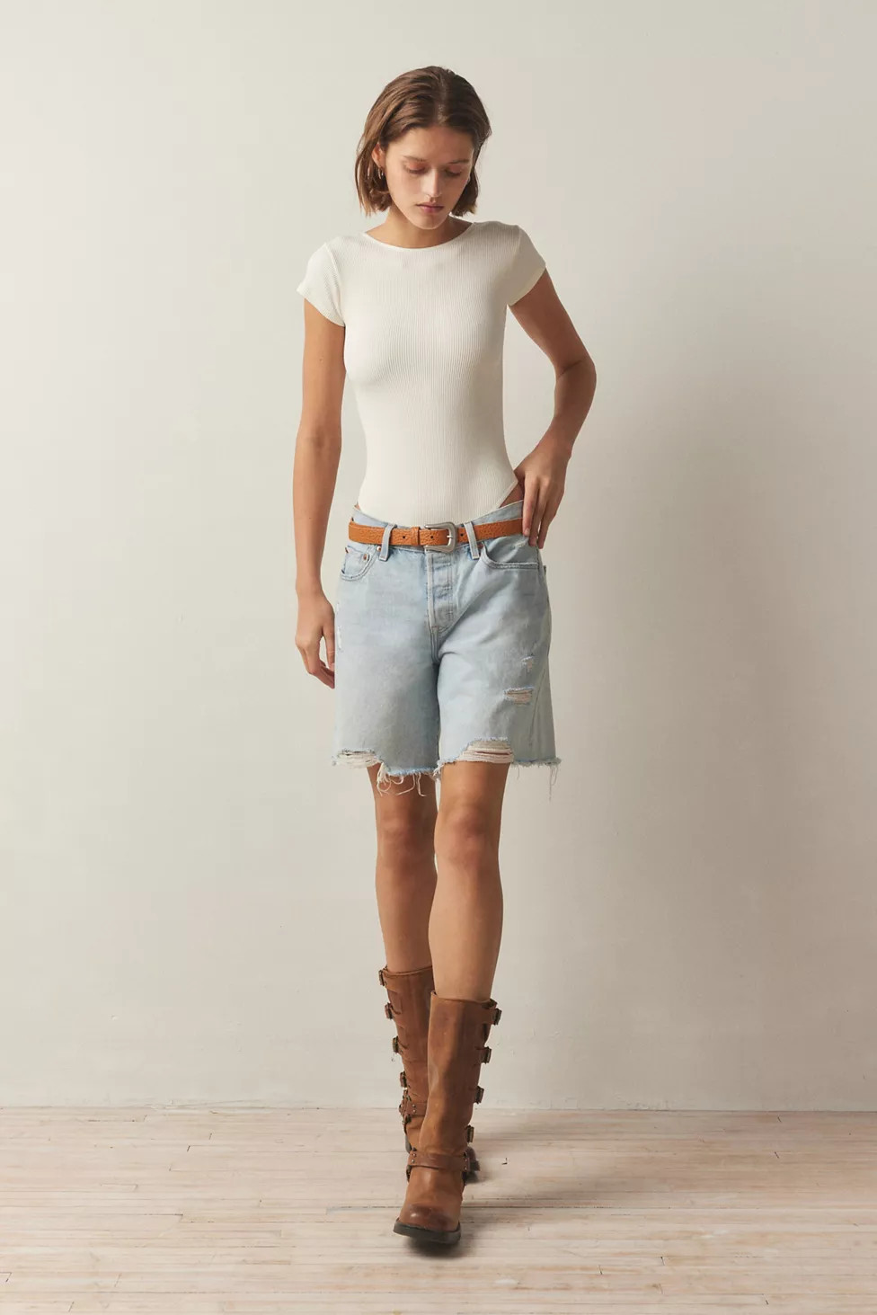 Out From Under Low-Back Baby Tee Bodysuit | Urban Outfitters (US and RoW)