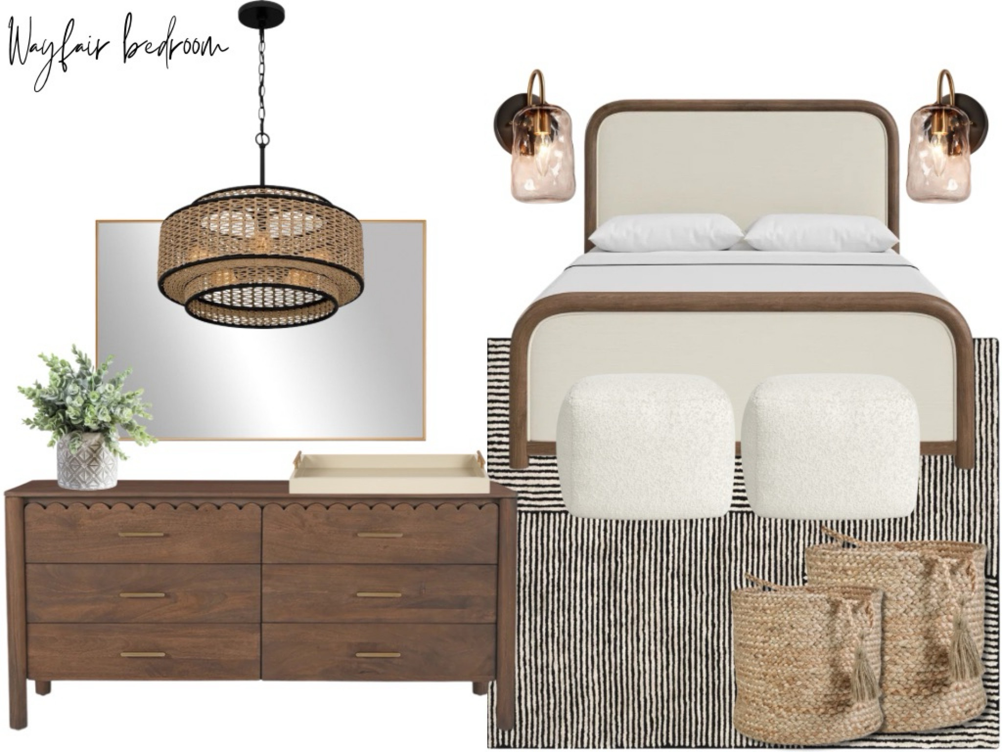 Wayfair bedroom- rustic modern farmhouse style

#LTKHome #LTKOver40 #LTKFamily