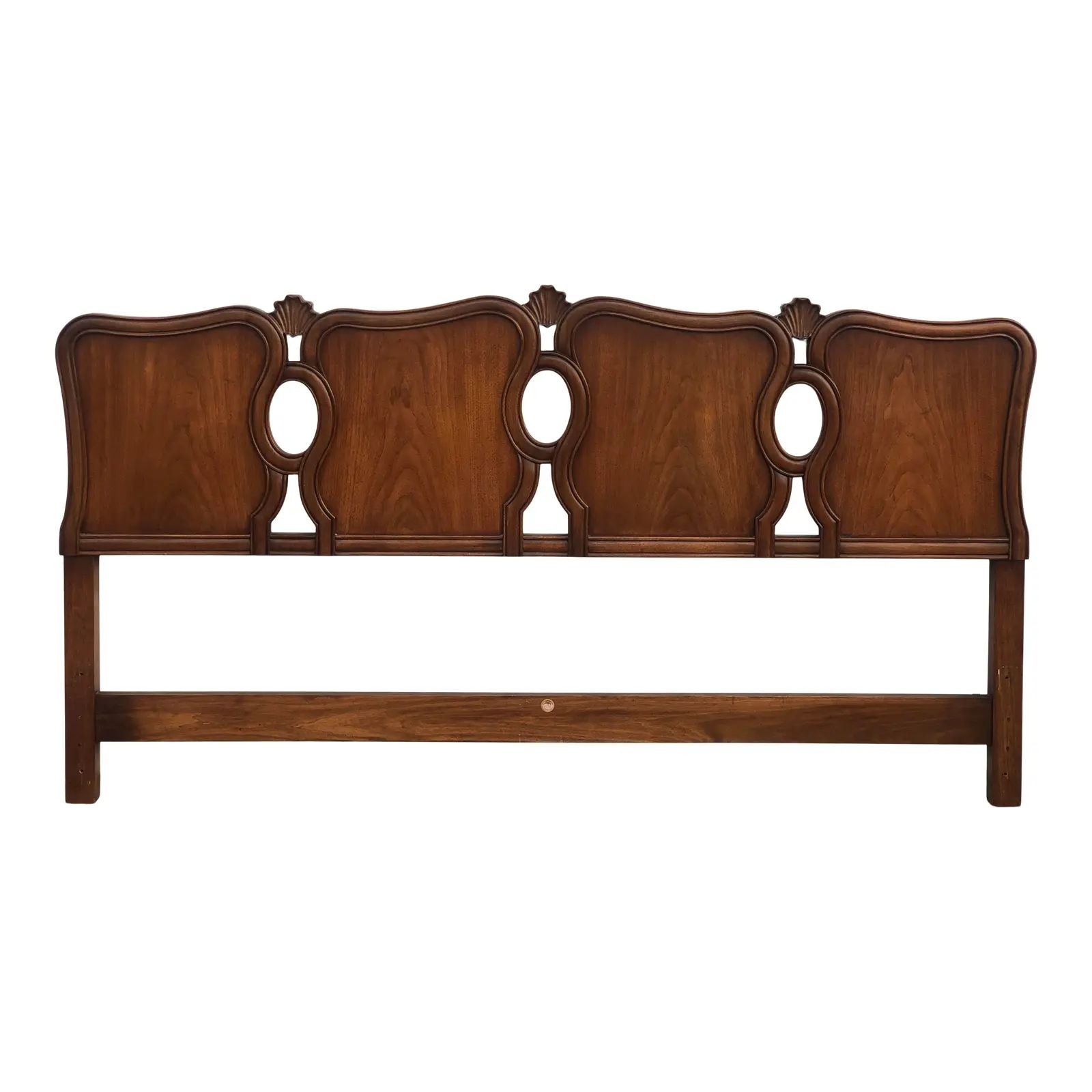 John Stuart King Size French Walnut Headboard | Chairish