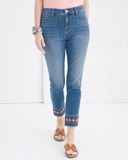 Girlfriend Fringe Ankle Jeans | Chico's