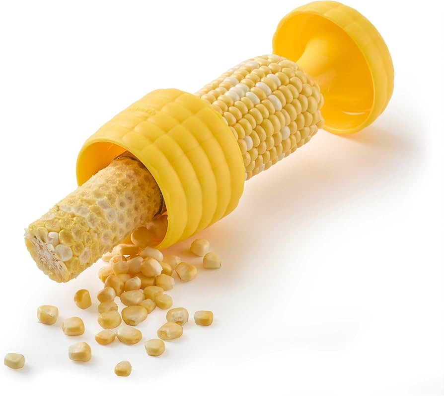 Chef\u2019n Cob Plus Corn Stripper and Peeler for Corn on the Cob, Built-In Safety Pusher | Amazon (US)