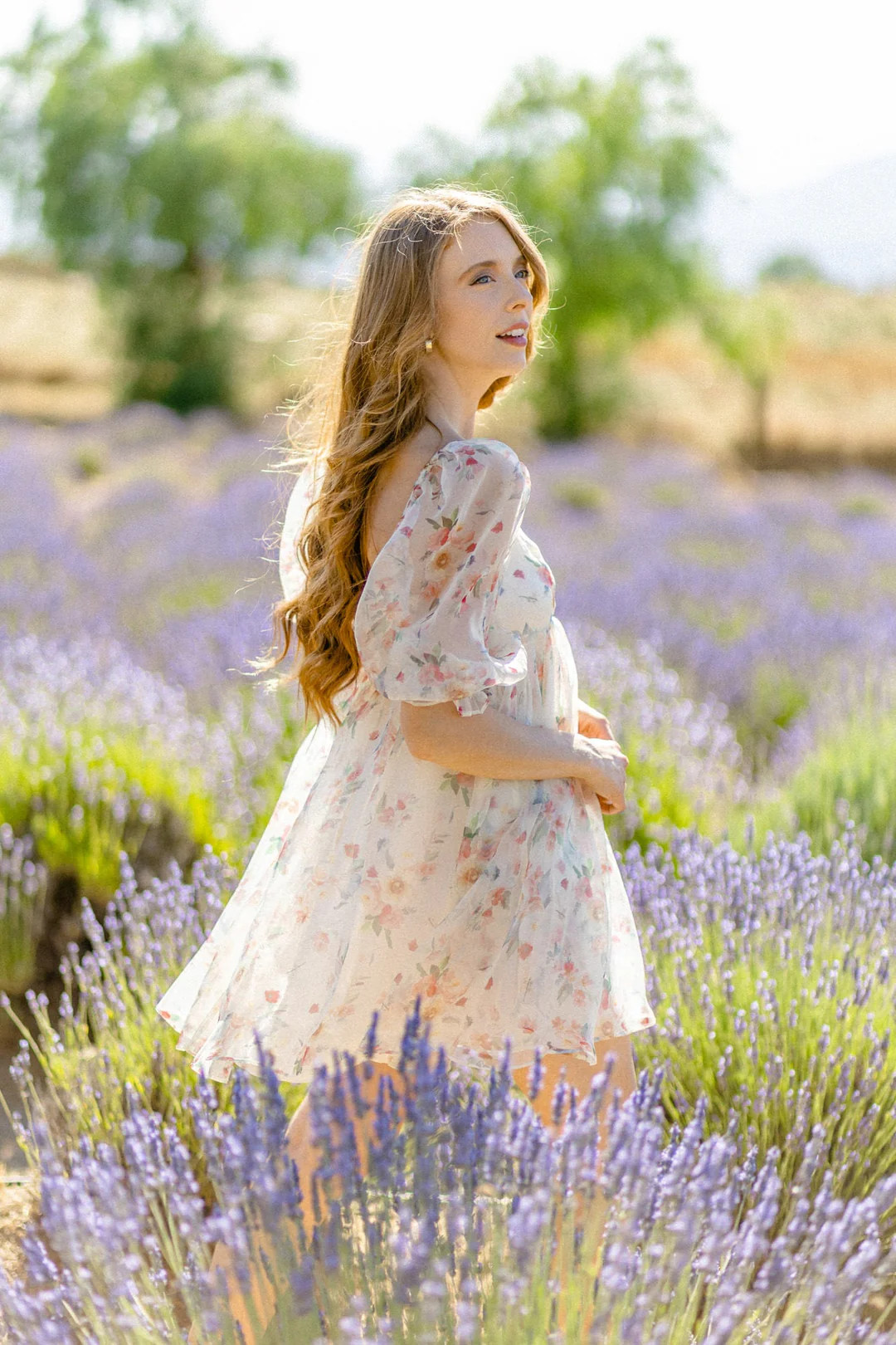 Naya Babydoll Mini Dress | Morning Lavender