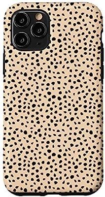 iPhone 11 Pro Dalmatian Pattern, Brush Stroke Black Spots, Yellow Case | Amazon (US)