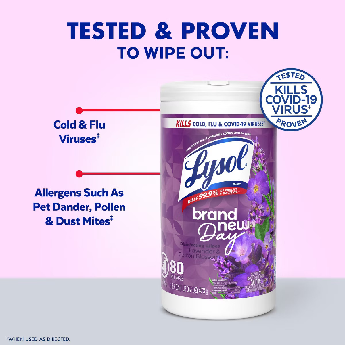 Lysol Lavender Disinfecting Wipe - 80ct | Target