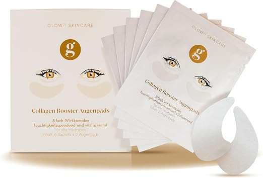 Glow25® Kollagen Augenpads [6 Sachets] mit 18 Highlight-Wirkstoffen - Eye Pads mit Hyaluronsäur... | Amazon (DE)