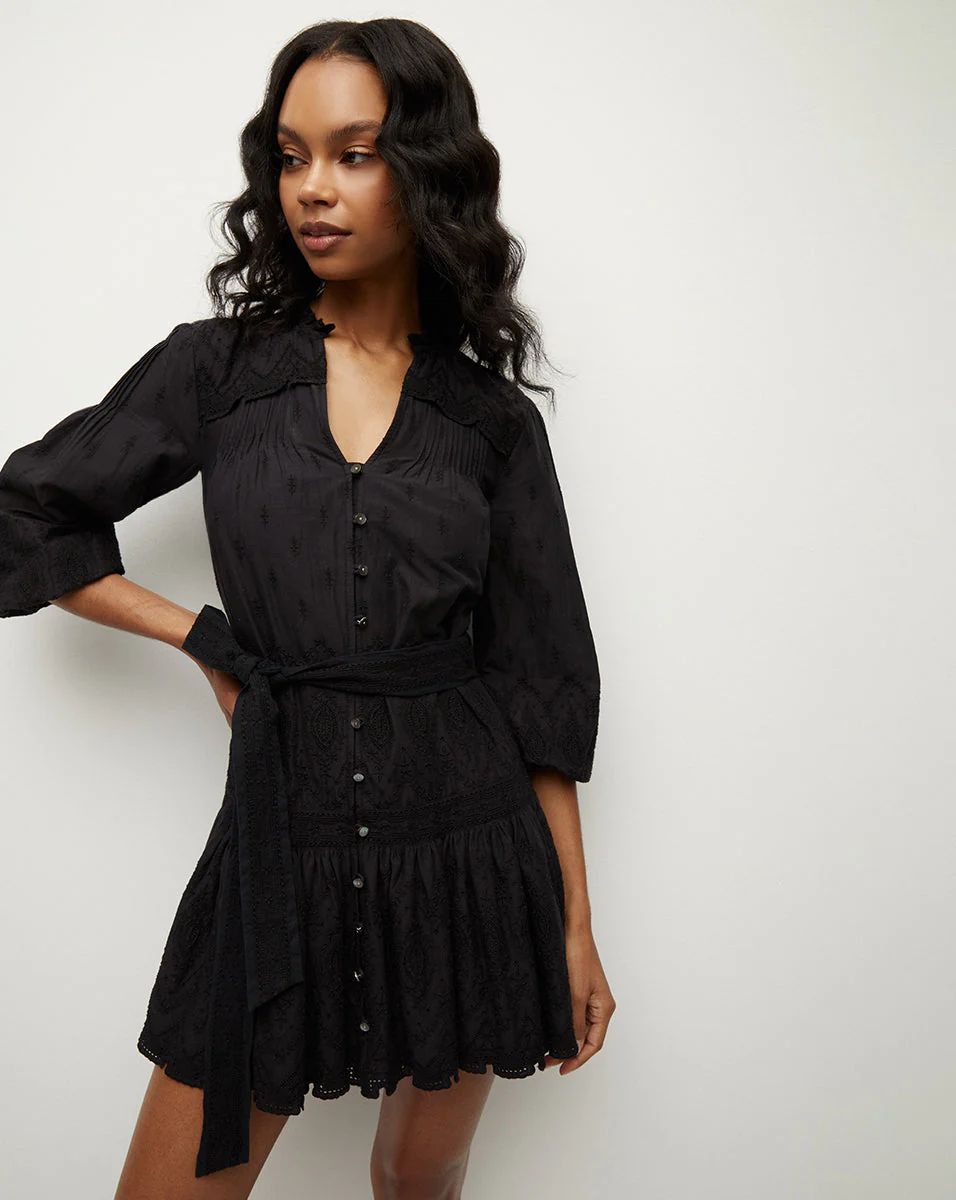 Chrisjen Cotton Eyelet Dress | Veronica Beard