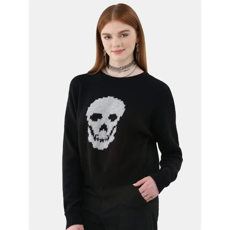 No Boundaries Icon Sweater, Women's and Women's Plus Sizes XXS-2XL | Walmart (US)