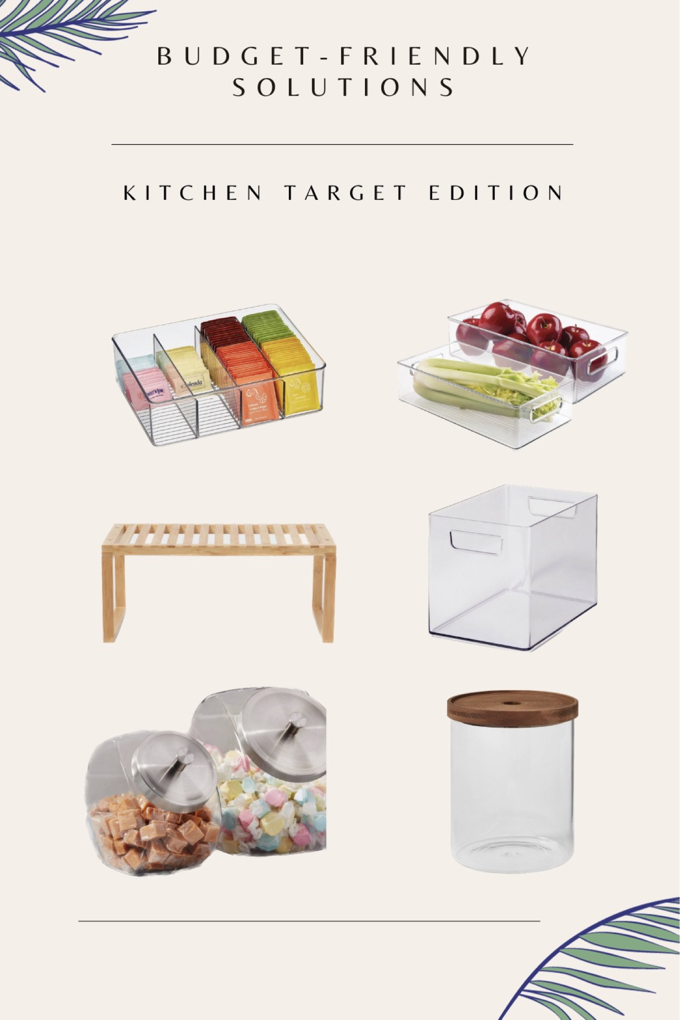 Budget-friendly solutions. Kitchen Target edition✨ Bamboo Stackable Helper Shelf Brown - Brightroom. Bathroom Organizer Bin with Handles Clear - Brightroom. mDesign Plastic Kitchen Pantry Food Storage Organizer Bin. iDesign Storage Bins 14"X8" 2pk. 105oz Glass Storage Canister with Wood Lid - Threshold. 128oz Glass Penny Jar with Metal Lid - Threshold.

#LTKfamily #LTKhome