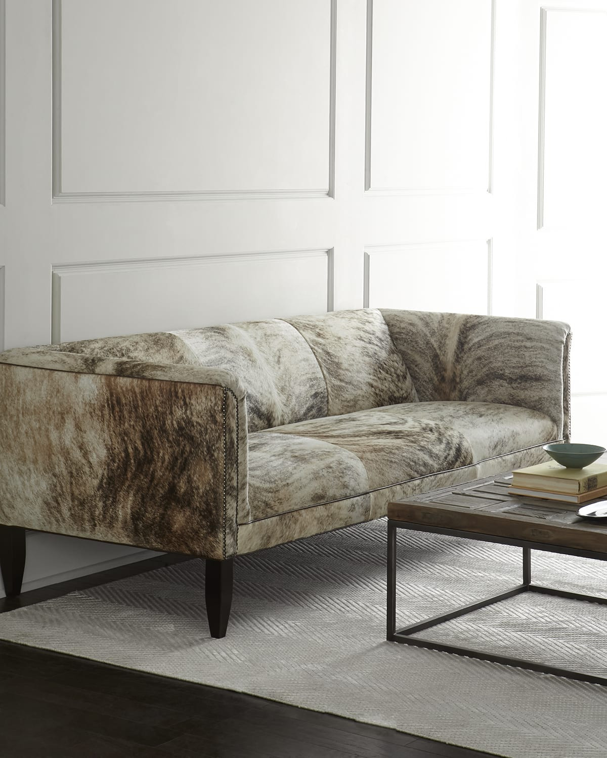 Bryson Hair on Hide Sofa 86 | Neiman Marcus