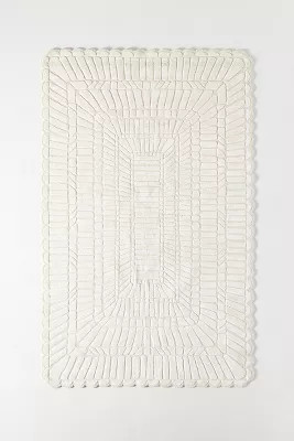 Leighton Wool/Viscose Blend Tufted Sculpted Rug | Anthropologie (US)
