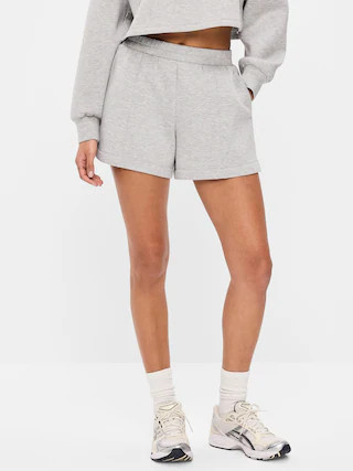 High-Waisted Bounce Fleece Shorts -- 5-inch inseam | Old Navy (US)