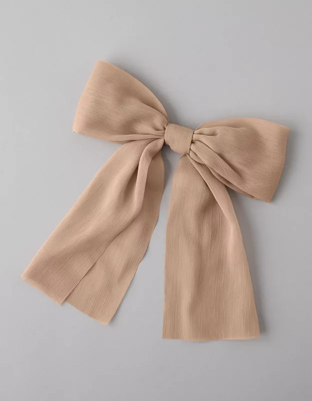 AE Crinkle Bow Clip | American Eagle Outfitters (US & CA)