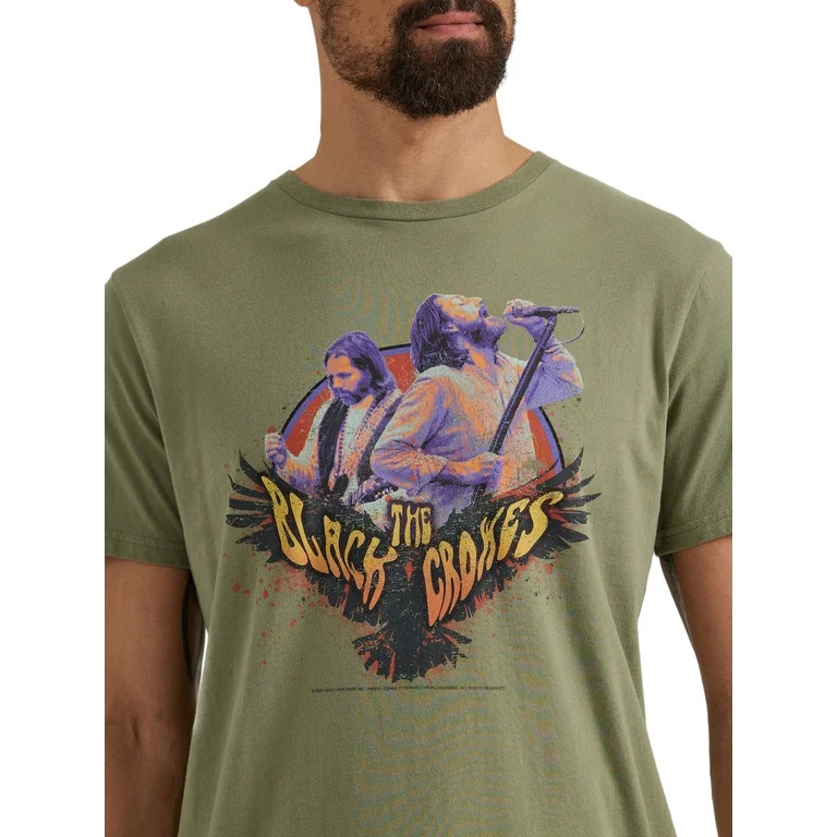 Wrangler® Men's Short Sleeve Black Crowes Graphic Band Tee, Sizes S-3XL | Walmart (US)