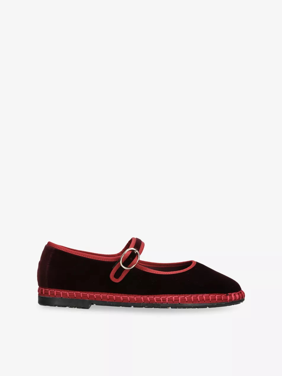 Borris Cotton Mary Jane Flats | Selfridges
