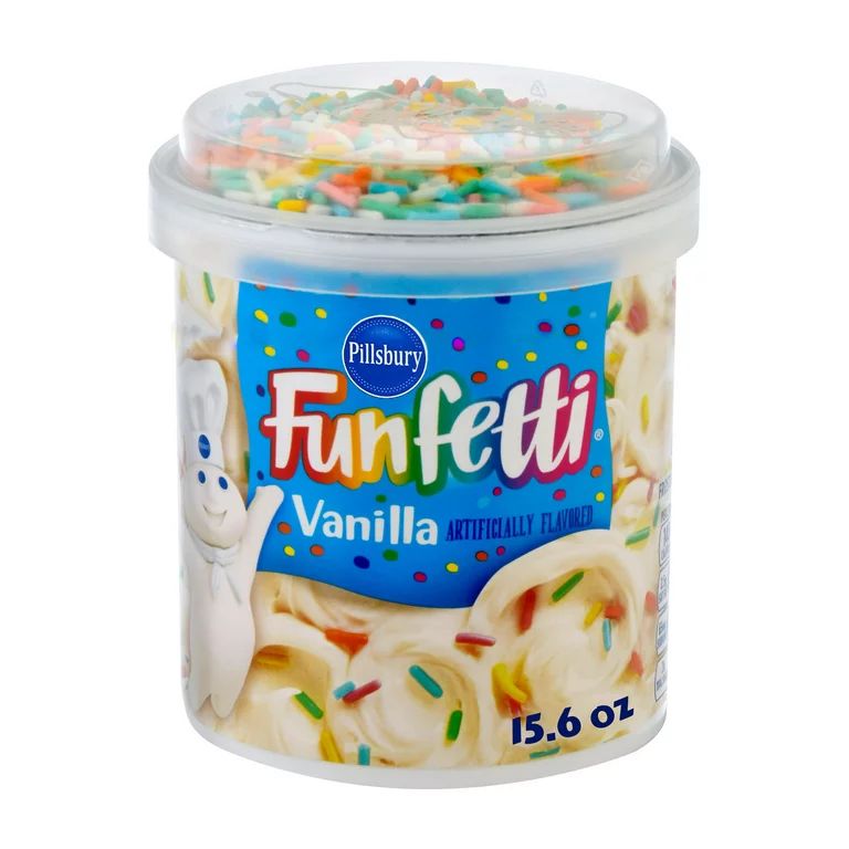 Pillsbury Funfetti Vanilla Frosting, 15.6 Oz Tub | Walmart (US)