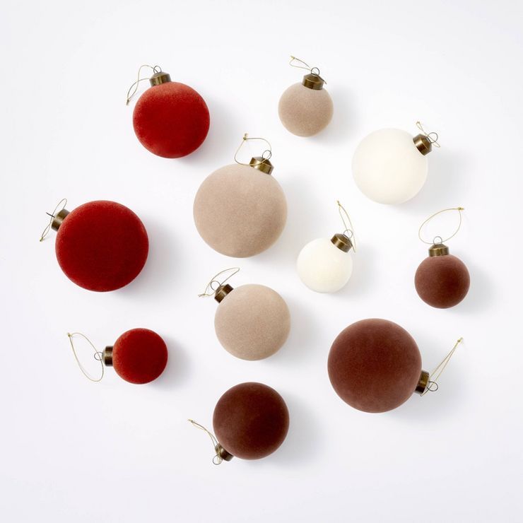 Set of 11 Large Velvet Tree Ornaments - Threshold™ designed with Studio McGee | Target