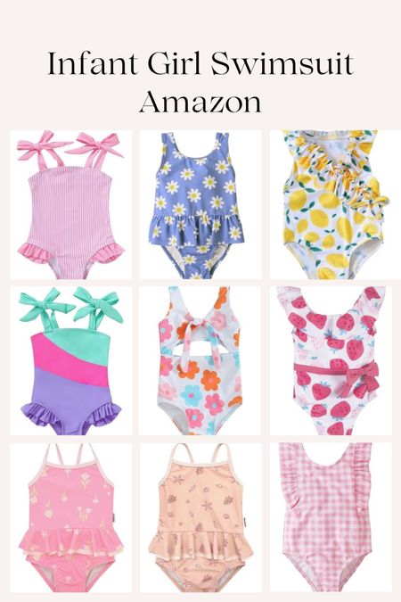 Infant girl swimsuits | Baby girl bathing suits | Amazon swim | Infant girl | Baby girl | Affordable baby clothes | Baby swim

#LTKkids #LTKbaby #LTKswim