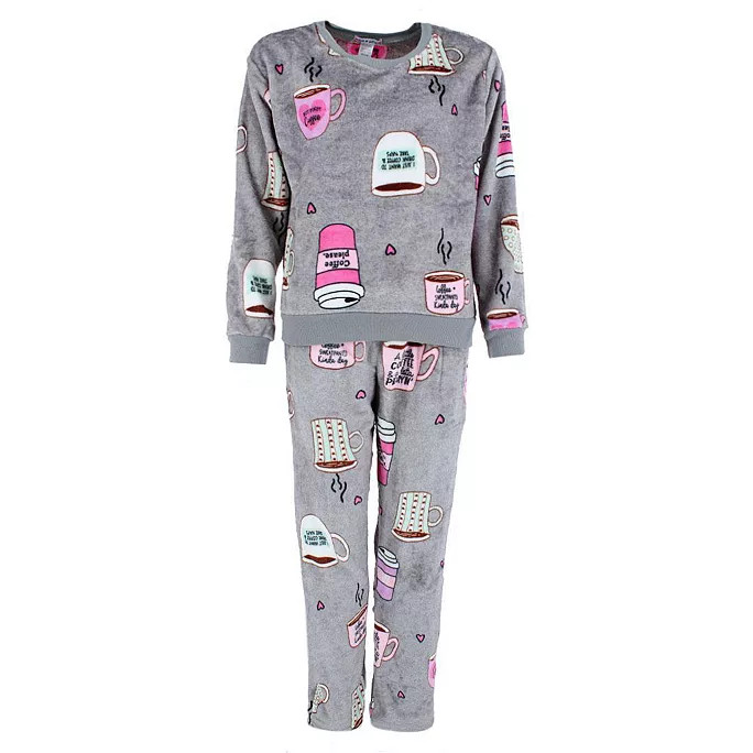 Women's Beauty Sleep Social Peanuts Halloween Notchneck Long Sleeve Pajama Top & Pajama Pants Set | Kohl's