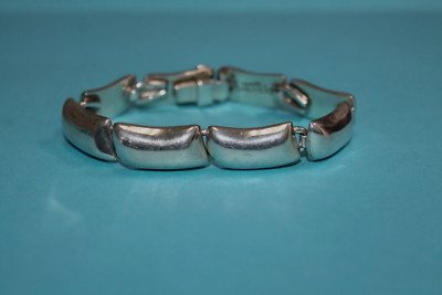 Vintage Sterling Silver Taxco Mexico Pillow Link Bracelet 7"   [025GCM] | eBay | eBay US