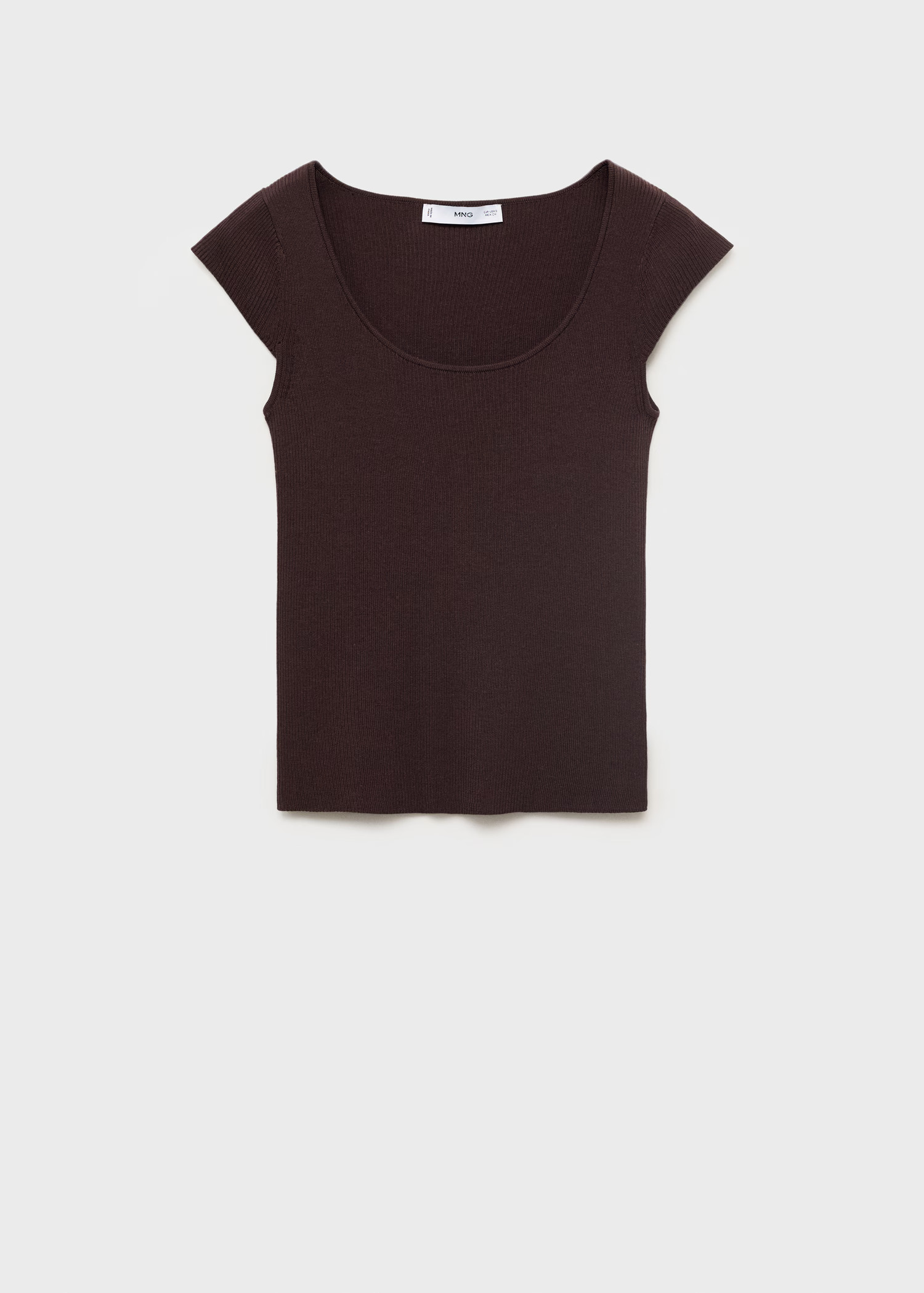 Short-sleeved ribbed sweater - Women | MANGO United Kingdom | MANGO (UK)